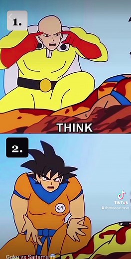 Goku vs Saitama: Epic Battle of Strength