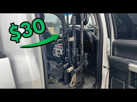Build this TRUCK Gun Rack for CHEAP!! DIY Back Seat Headrest Gun Rack