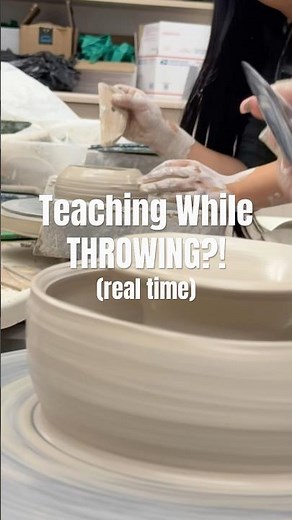 Teaching a Donut Pot… While Making One 😅 | Pottery Wheel
