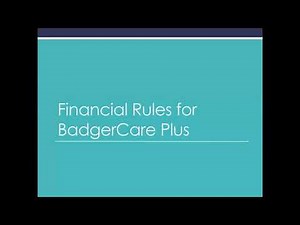 BadgerCare Plus Eligibility Rules
