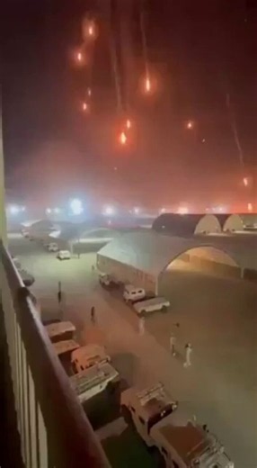 🚨 Cluster missiles from Iran are raining down on U.S. military bases in Bahrain and Jordan.In one of the fiercest attacks on the Epstein Club since the war began...