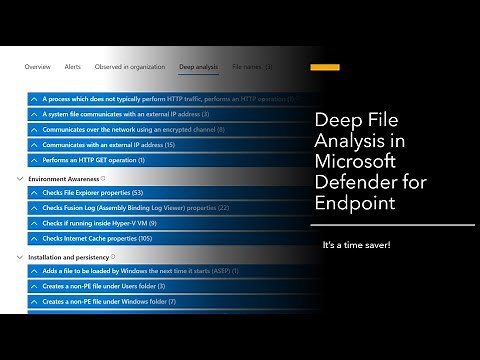 Deep File Analysis in Microsoft Defender for Endpoint