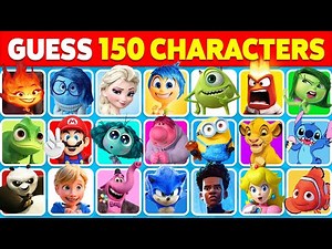 Guess 150 Characters in 3 Seconds | Despicable Me 4, Inside Out 2, Minions, Spider-Man, Disney Quiz
