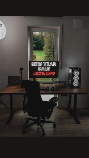 New Year, better you!💪 Save now on OAKO's hand-made oak standing desks.🎉 The best damn desks on the market – real wood, built tough, delivered free. Work standing, stay healthy, love your office. Don't wait – sale ends soon! 🚨 | OAKO Denmark