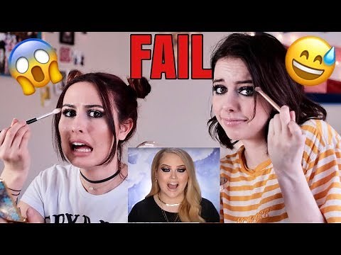 WE TRIED FOLLOWING A NIKKIETUTORIALS MAKEUP TUTORIAL