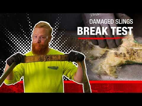 We Broke Damaged Web Slings to See When They Fail