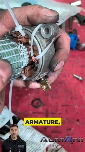 One Person Trick to Install Starter Motor Carbon Brushes #mechanic #automobile #shorts