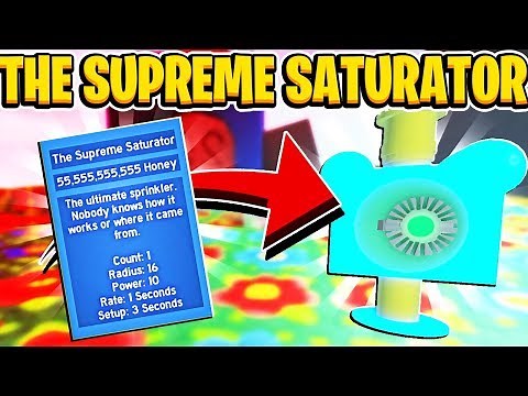 Buying The SUPREME SATURATOR In Roblox Bee Swarm Simulator