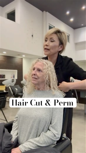 Transforming Grey Hair into Elegance: A Stunning Cut & Perm for Women in Their 50s and 60s