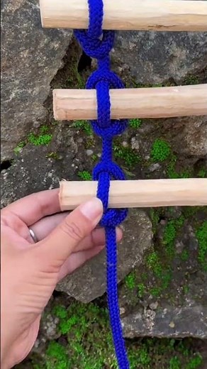 Easy to learn rope ladder tying method