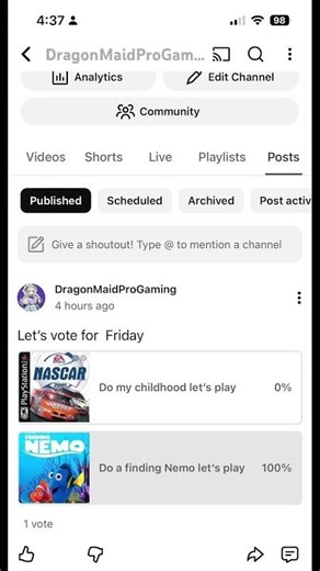 The winner is finding Nemo