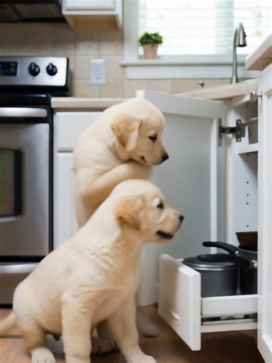 Doi labradori. Zero reguli. Engagement pur. Scalare garantată. #Puppies #ViralShorts #Funny