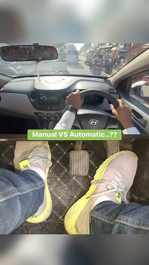 Manual vs automatic car driving..!!! #DrivingTips #DrivingPerformance #driving #drivinglessons #car #drivinginstructor #clutch #drivingschool #drivingperformance #cars | Drive with Ankit