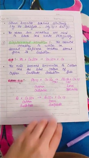 chapter 1 chemical Reaction and Equation class 10th science Notes