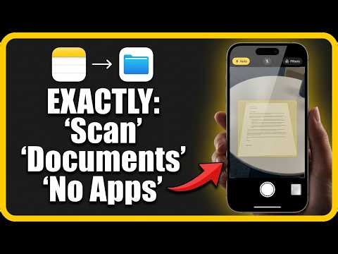 How to Scan Documents on iPhone Without Third Party Apps: Step by Step Guide