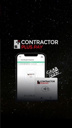 Tap, Swipe, Get Paid - Contractor+ Pay Card Reader