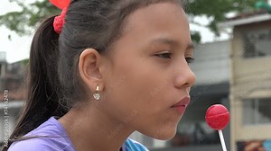 Girl Eating Candy, Sweets, Sugar