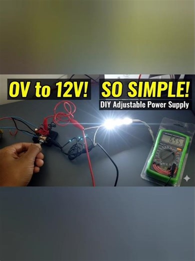 #lm317#electronics #LED #techhacks #arduino #electrical #satisfying #experiment #powersupply #shorts