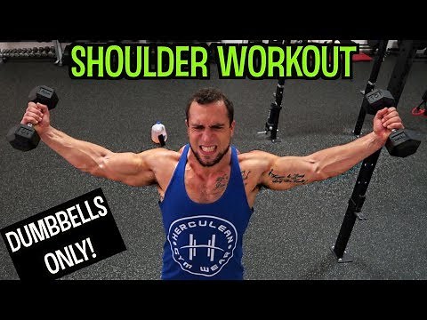 Intense 5 Minute Dumbbell Shoulder Workout #2