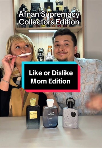 Does my mom like or dislike this popular dupe fragrance? 👀🔥 I brought my mom on to smell a few popular dupe fragrances and give her honest reactions — no filter. She rated Khadlaj Island Dreams a 9.6/10, Rasasi Hawas Ice an 8.7/10, and Afnan Supremacy Collector’s Edition a 9.2/10. Safe to say, she was impressed. Fun way to see how these fragrances come across to someone outside the fragrance world. #mensfragrance #cologne #fragrancetok #fragrancereview #fragrancecommunity