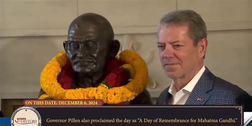 This Day in History - December 6: Mahatma Gandhi bust unveiled in Nebraska