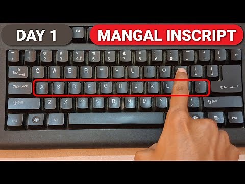 MANGAL FONT (INSCRIPT LAYOUT)- CLASS 1 || Hindi Typing Course
