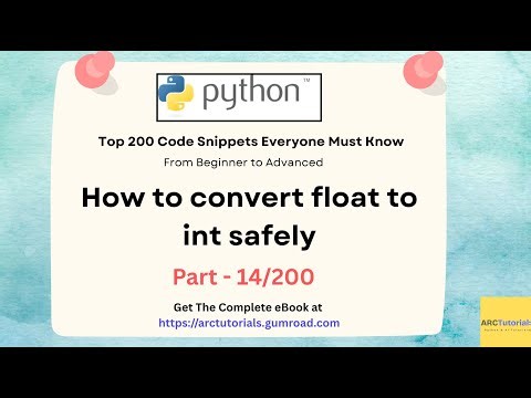 Python Coding Interview Questions - Part 14 | Convert Float to Int Safely #pythoninterview