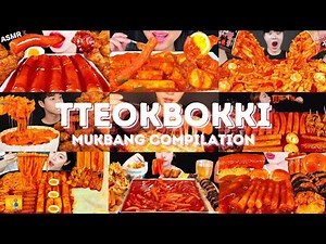 *1 HOUR* TTEOKBOKKI MUKBANG *ASMR* COMPILATION | BIG BITES | EATING SOUNDS