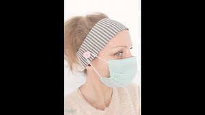 Headband pattern with buttons