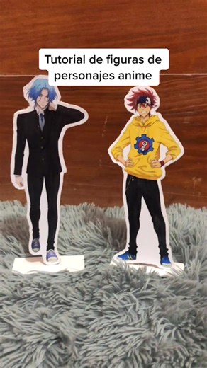 Cómo hacer figuras de personajes anime con cartón