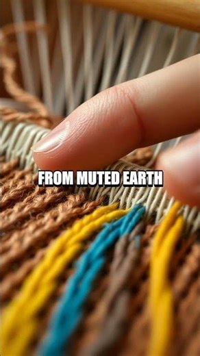 Weaving a Tiny Rug from Reclaimed Yarn