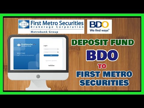 Firstmetrosec Tutorial: How to Fund First Metro Securities using BDO Online (First Metro Sec)