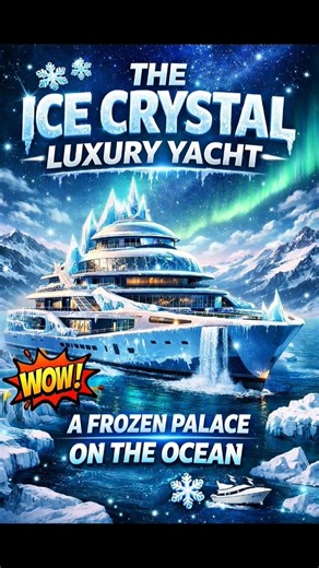 The Ice Crystal Luxury Yacht ❄️🛥️ #shorts #ytshorts #billionairelifestyle