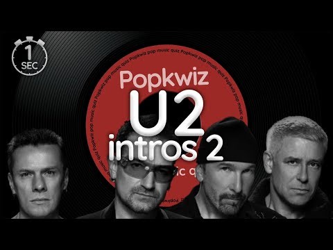 Guess the 1 second intros of songs by U2 2 - Popkwiz - Pop Music Quiz