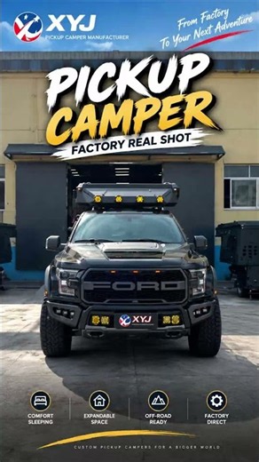 Ford Raptor Camper Pickup Camper Installation | Truck Camper Factory & Custom Overland Camper