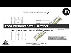 How To Draw Detail Sections | Rooflight Section | AutoCAD + TurboCAD | Velux Installation Details
