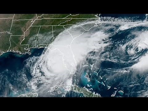 Hurricane Milton makes landfall and crosses over Florida in satellite time-lapse