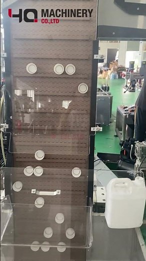 Lifting hopper for plastic cap feeding #cappingmachine #equipment #factory #automation