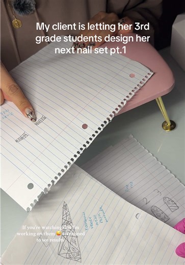 3rd Grade Students Design Teacher's Nail Set Project