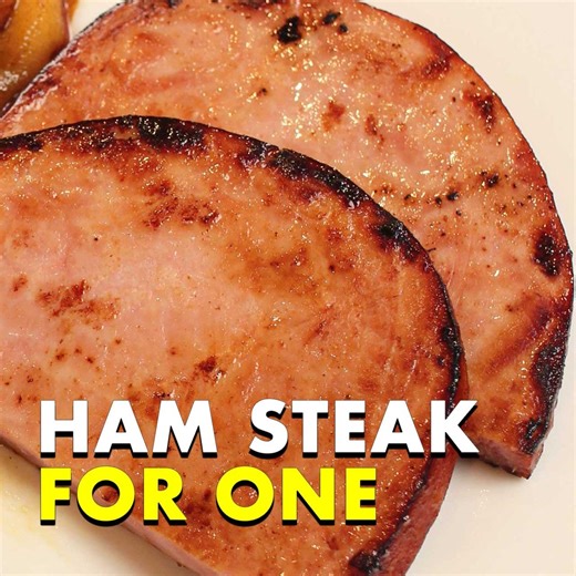 Learn how to cook ham steak in 10 minutes with this easy, single-serving recipe featuring a sweet brown sugar glaze. RECIPE: https://onedishkitchen.com/ham-steak-recipe/ | One Dish Kitchen - Your Cooking For One Source