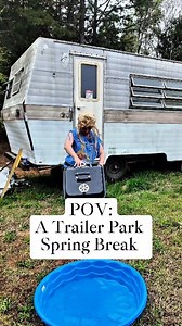 2M views · 68K reactions | Somebodys Mom When School let's out for Spring Break #trailerpark #springbreak #easterbreak #funny #pool #pov #humor | Amanda Meadows | Facebook