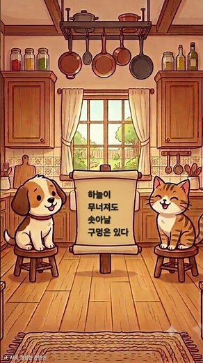 #pets#영어속담 #영어동화 #proverb #Everycloud hasasilverlining. #하늘이무너져도솟아날구멍은있다
