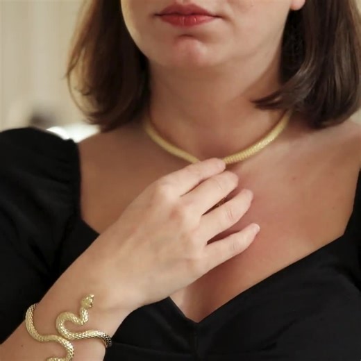 14K REAL Gold Emerald Serpent Choker, Statement Snake Necklace With Genuine Emerald, Open Collar - Etsy Australia