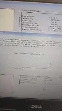 How to Dell laptop bios password reset