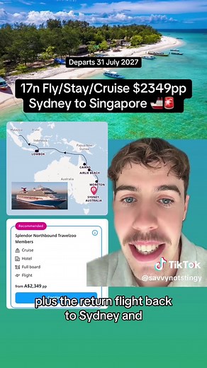 17-Night Fly/Stay/Cruise from Sydney to Singapore