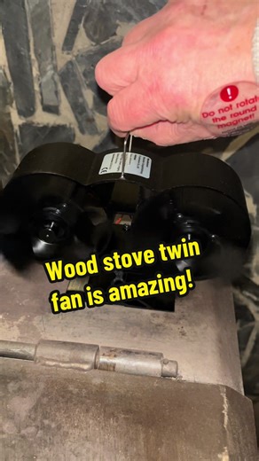 Efficient Dual Fan for Wood Stove Heating