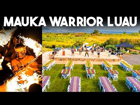 Mauka Warrior Luau Oahu with beautiful view of Honolulu