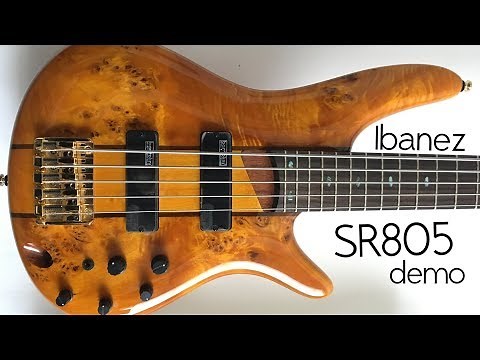 Guitarists might like this bass... -- Ibanez SR805 demo/review