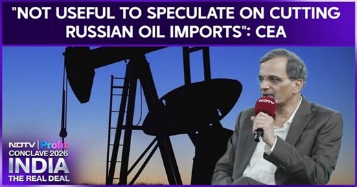 CEA Nageswaran On Russian Oil Imports: "We Cannot Answer Russian Oil Questions Off The Cuff"