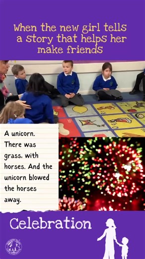 When a new girl joins the class and her story helps her make friends. I love how Helicopter Stories helps children to develop friendships. Michelle is new in Reception and this is her first story. But immediately the other children join in. Maybe later, one of them will say to a parent, “That’s Michelle. I was a horse in her story. She’s my friend.” For what better way is there to make friends with each other, than to act in each other’s stories and to find out what makes everyone tick. Find out